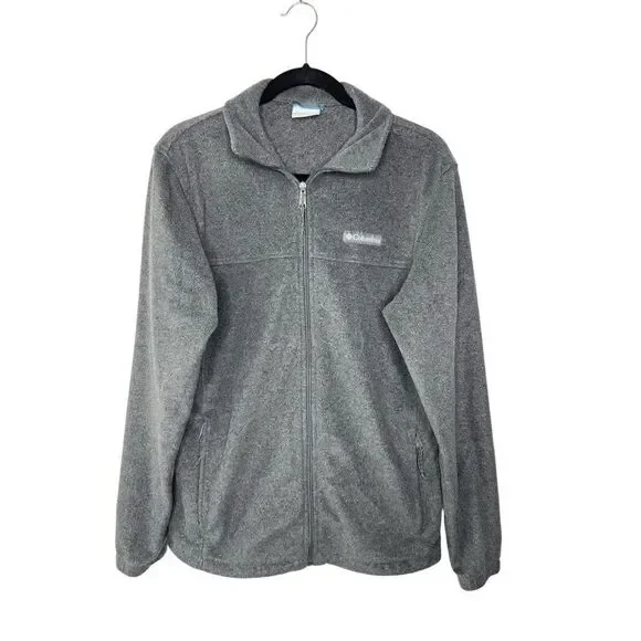Columbia Men’s S Gray Fleece Full Zip Jacket - Picture 1 of 8
